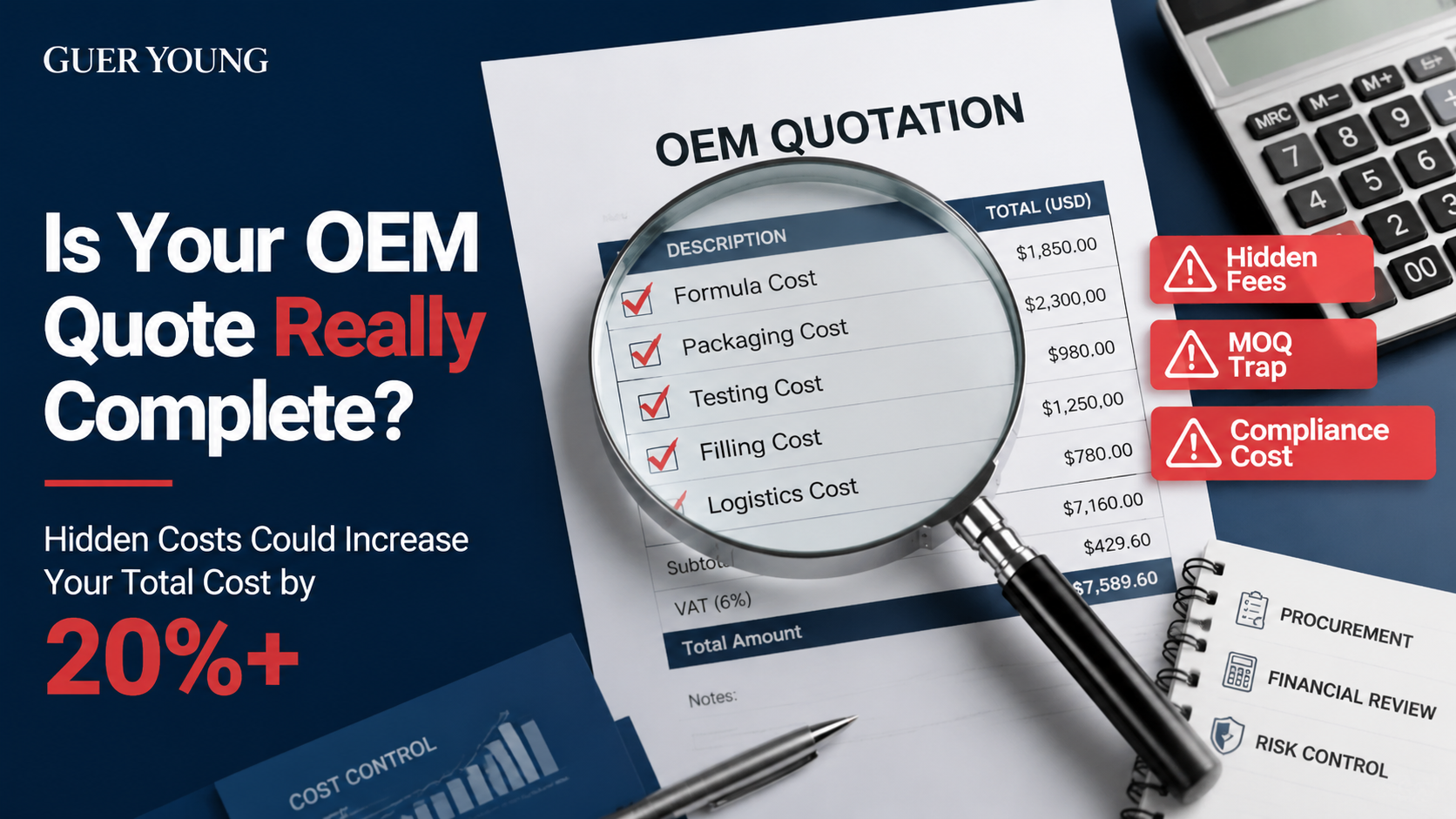 How to Read a Cosmetics OEM Quote: Avoid Hidden Costs & Reduce Procurement Risk