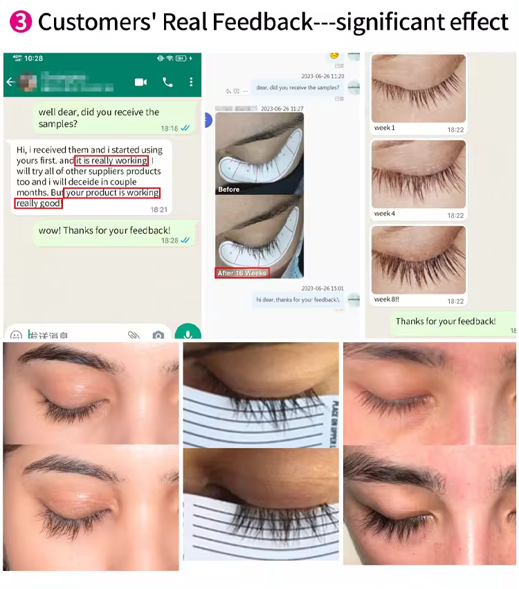 Eyelash Growth Serum with Vegan Lash Enhancer Oil-Free Formula – Professional Lash and Brow Care