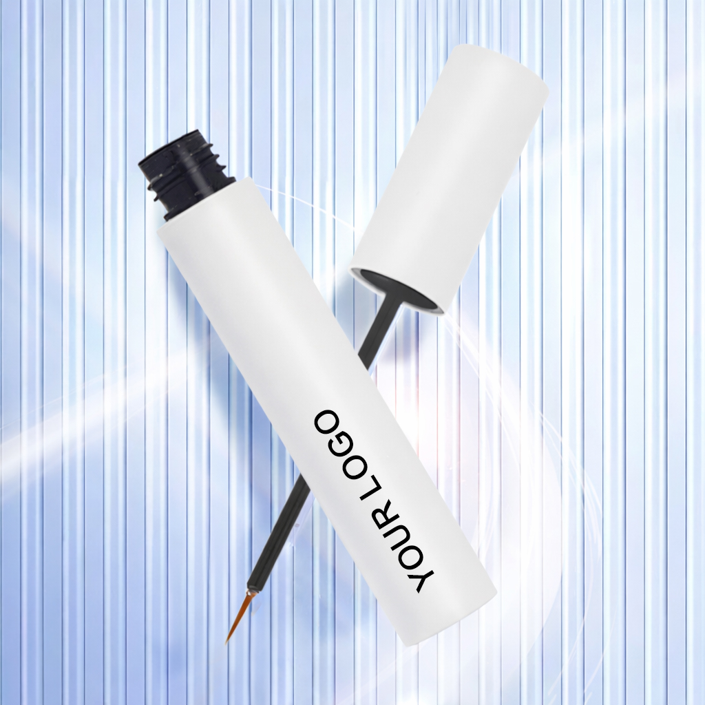 Eyelash Growth Serum with Vegan Castor Oil – Private Label Lash Enhancer for Longer, Fuller Lashes