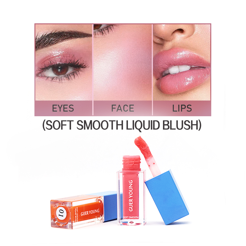 Soft Smooth Liquid Blush – Multi-Use Creamy Color for Cheeks, Eyes & Lips