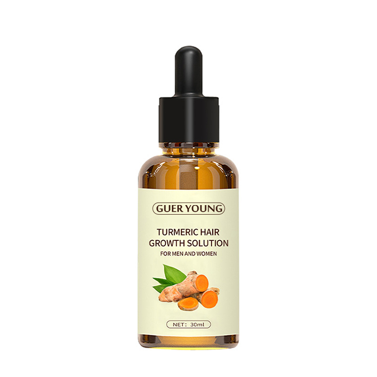 Turmeric Hair Growth Solution with Natural Plant Extracts for Men and Women