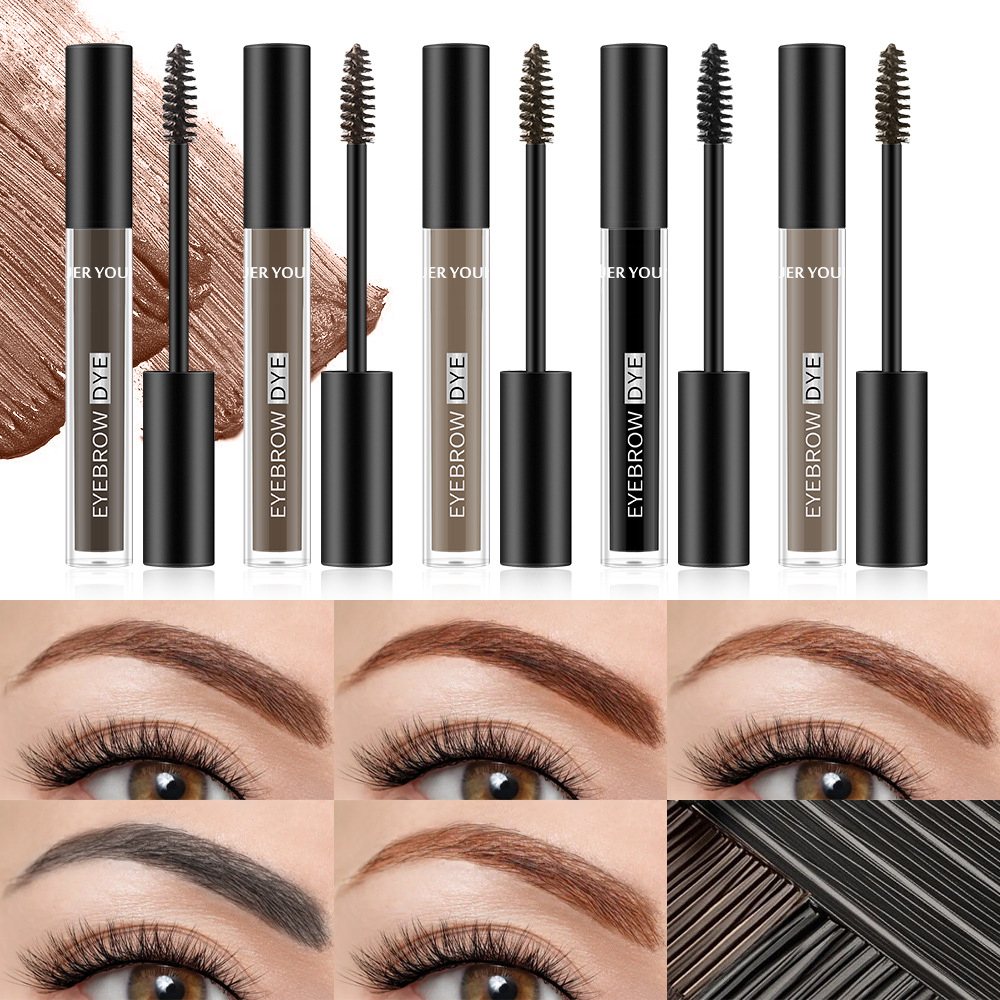 Tinted Eyebrow Dye Gel – Long Wear Brow Mascara with Dual Brush Grooming