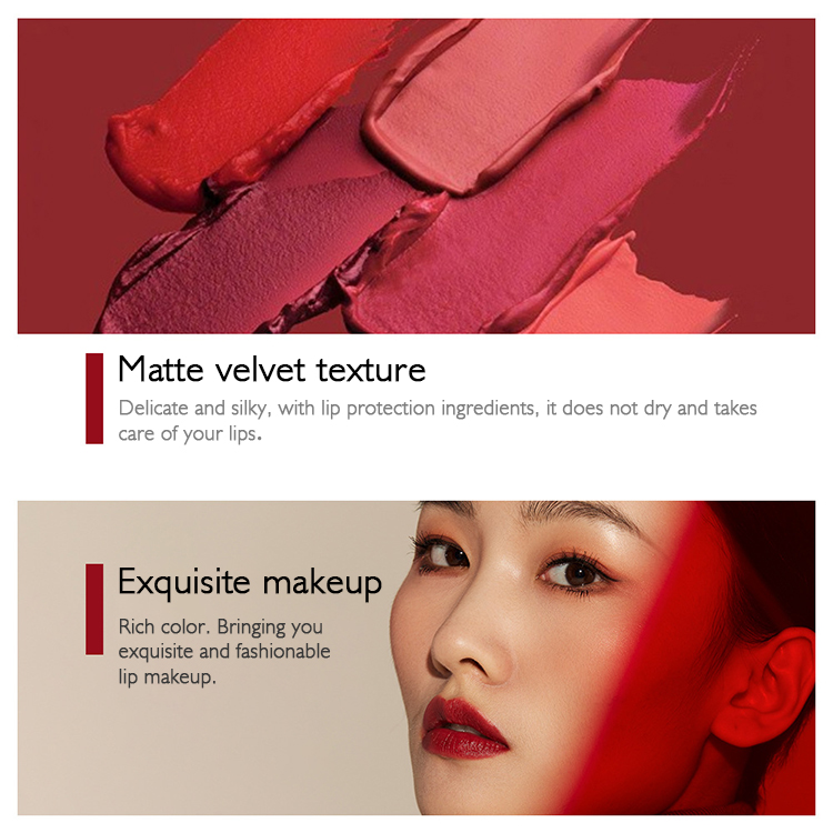 Velvet Matte Slim Lipstick – Long Lasting Creamy Matte Finish