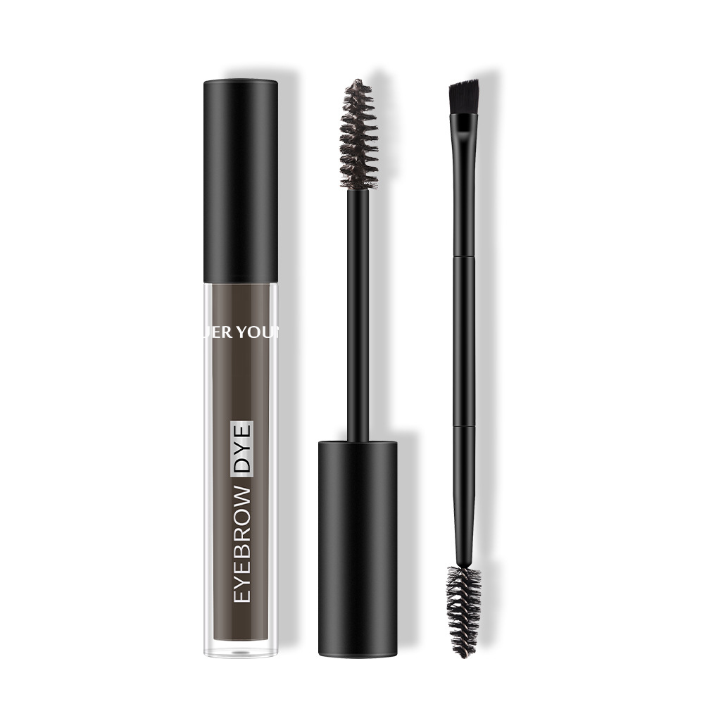 Tinted Eyebrow Dye Gel – Long Wear Brow Mascara with Dual Brush Grooming