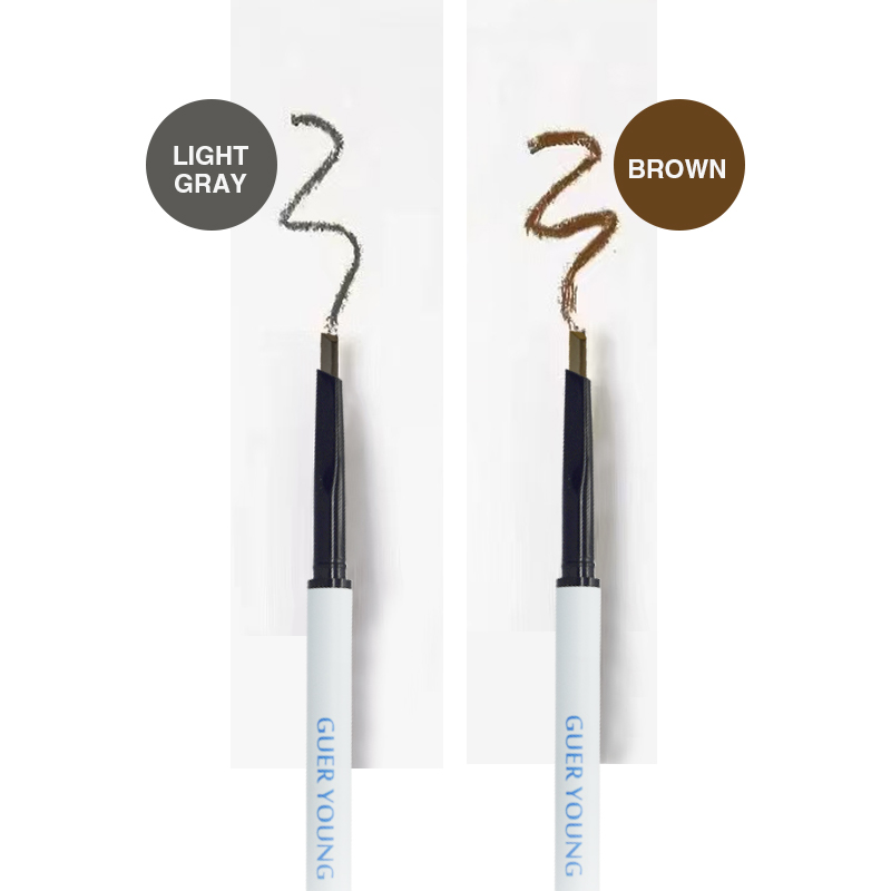 Waterproof Eyebrow Pencil OEM Manufacturer with Angled Tip Spoolie Brush