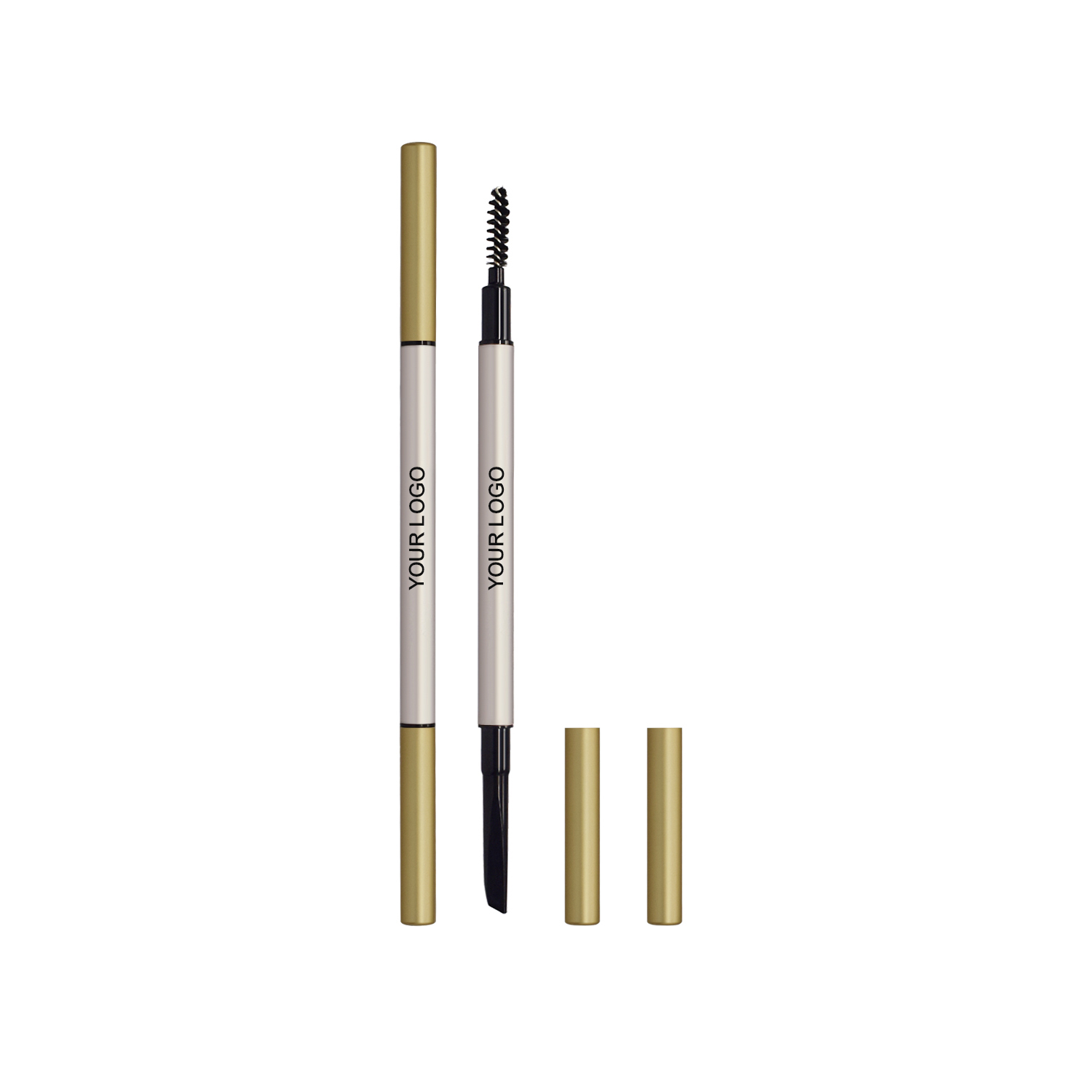 Private Label Eyebrow Pencil Manufacturer with Dual Ended Spoolie