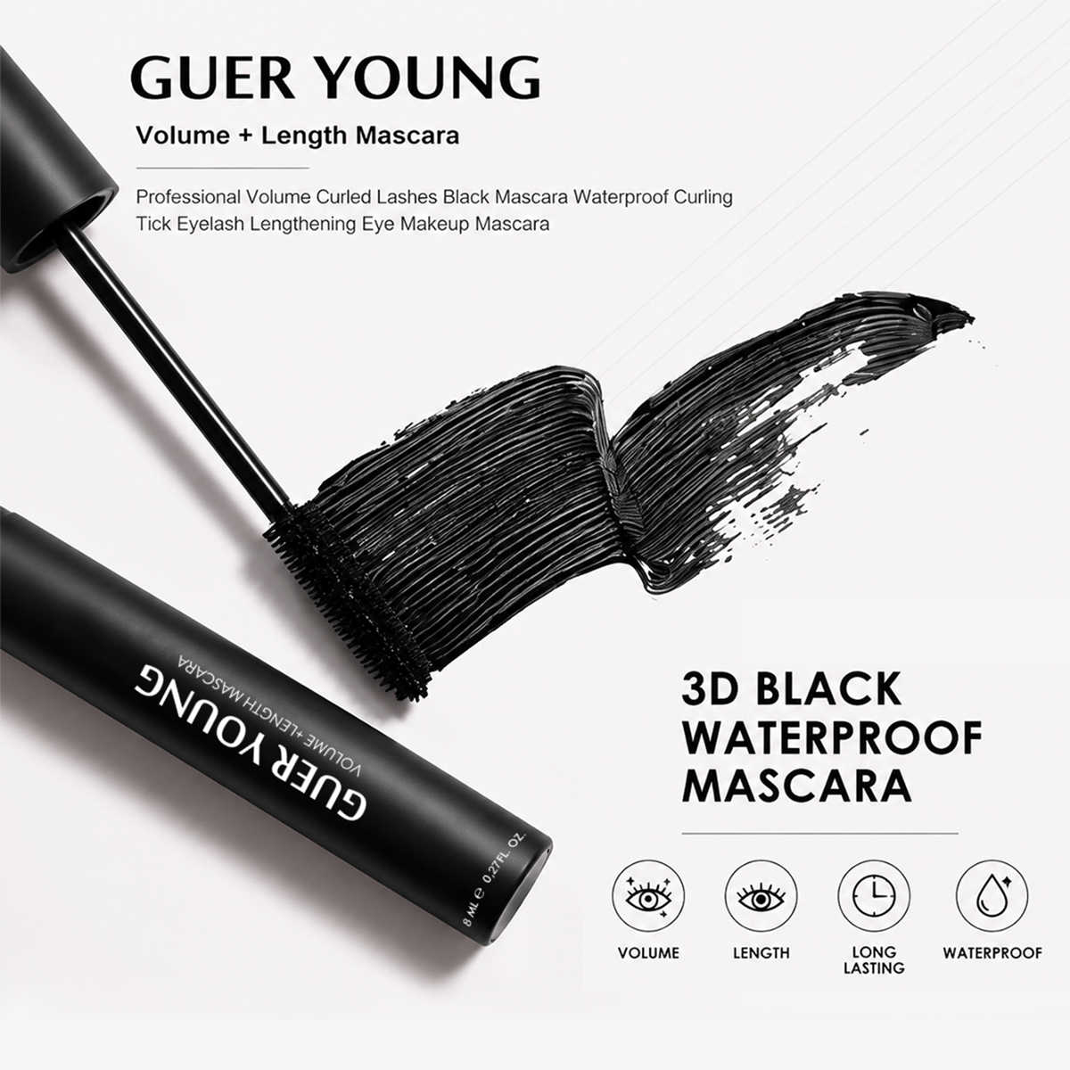 Private Label Waterproof Mascara OEM Manufacturer Lengthening Volumizing