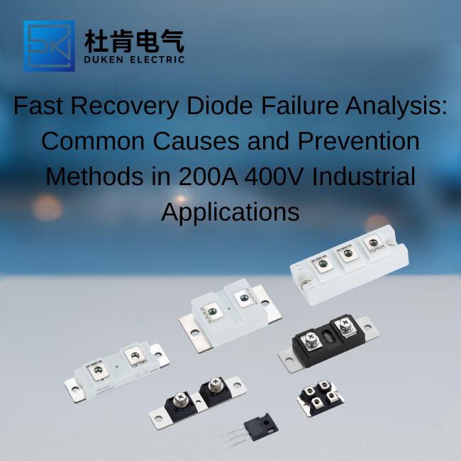 Fast Recovery Diode Failure Analysis: Common Causes and Prevention Methods in 200A 400V Industrial Applications