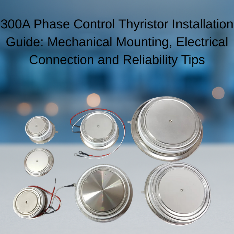 300A Phase Control Thyristor Installation Guide: Mechanical Mounting, Electrical Connection and Reliability Tips