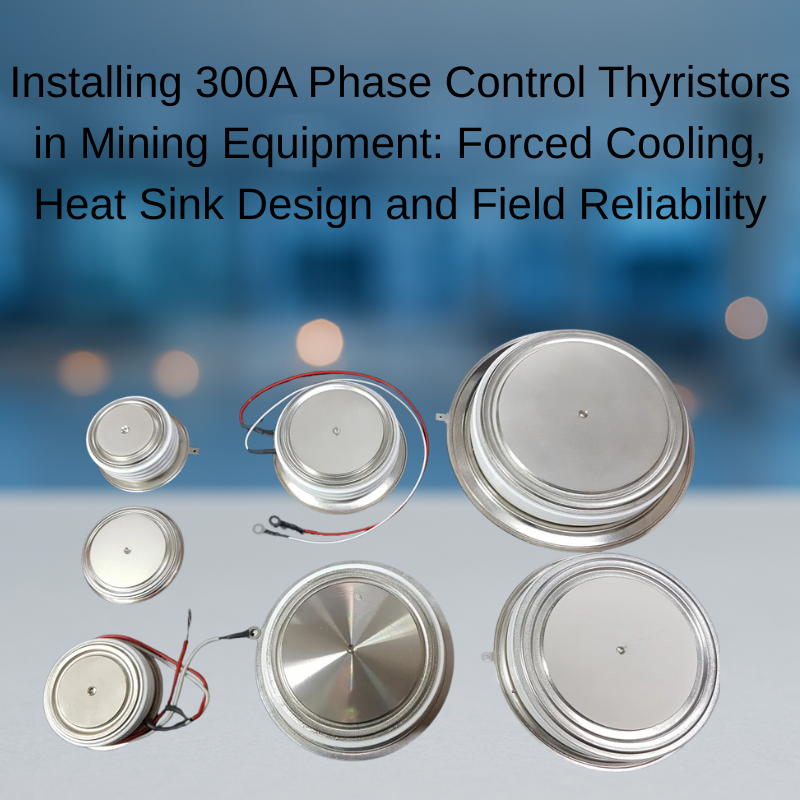 Installing 300A Phase Control Thyristors in Mining Equipment: Forced Cooling, Heat Sink Design and Field Reliability