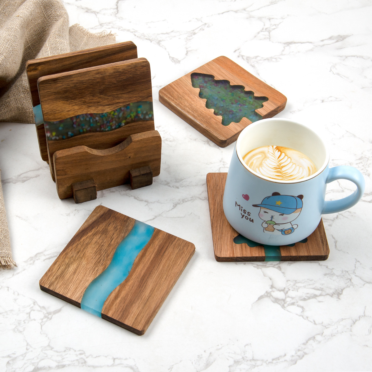 wood coaster