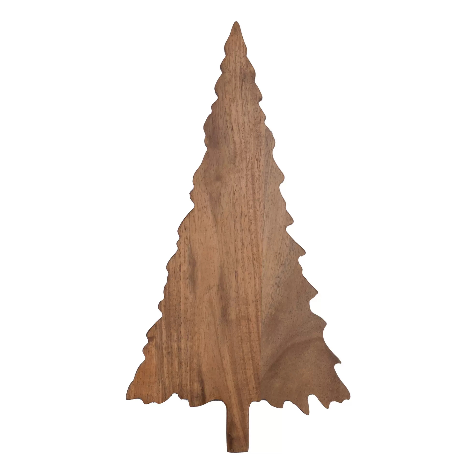 Wooden Christmas tree platter