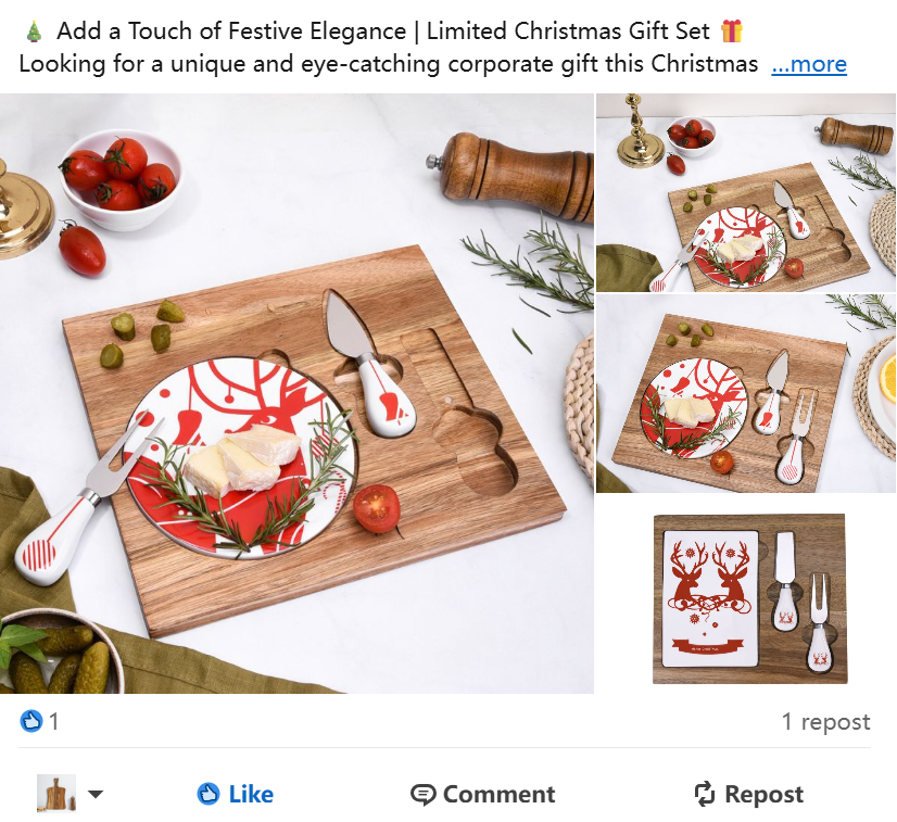 FSC Acacia Wood Cheese Board