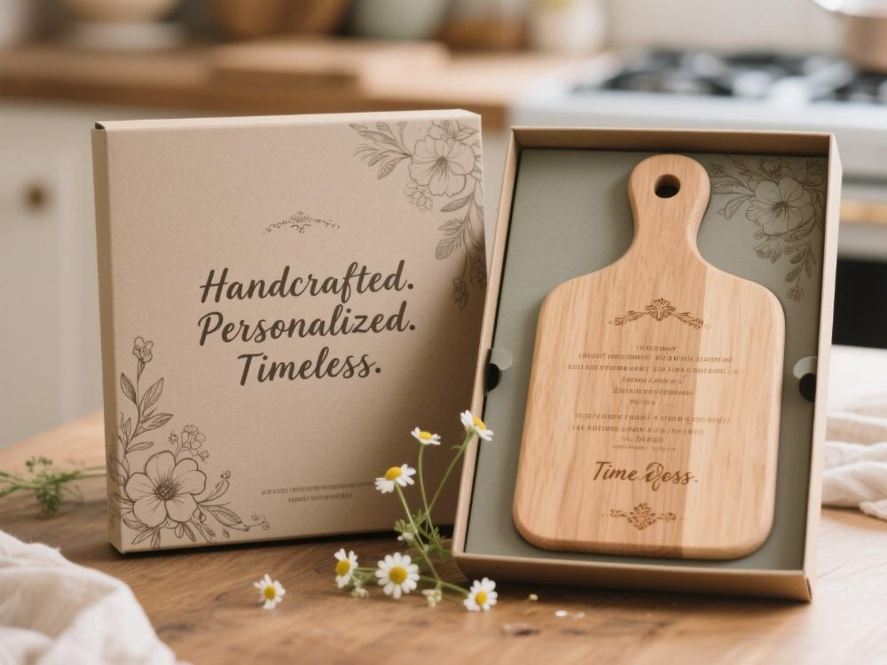 FSC Acacia Wood Cheese Board Gift Set