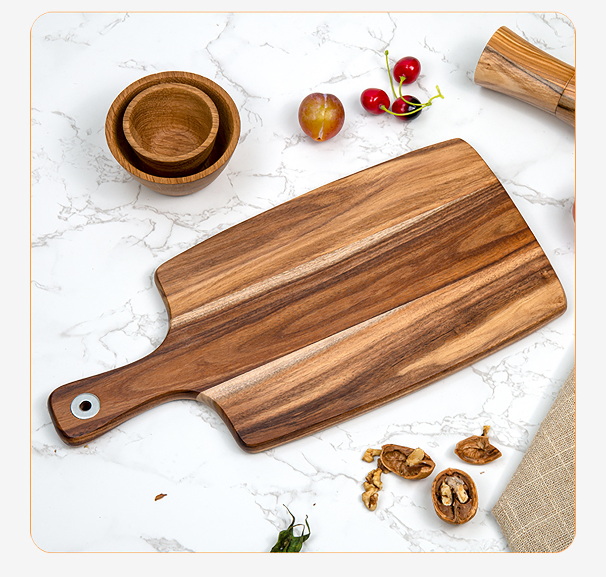 Reversible Premium Acacia Wood Cutting Board 