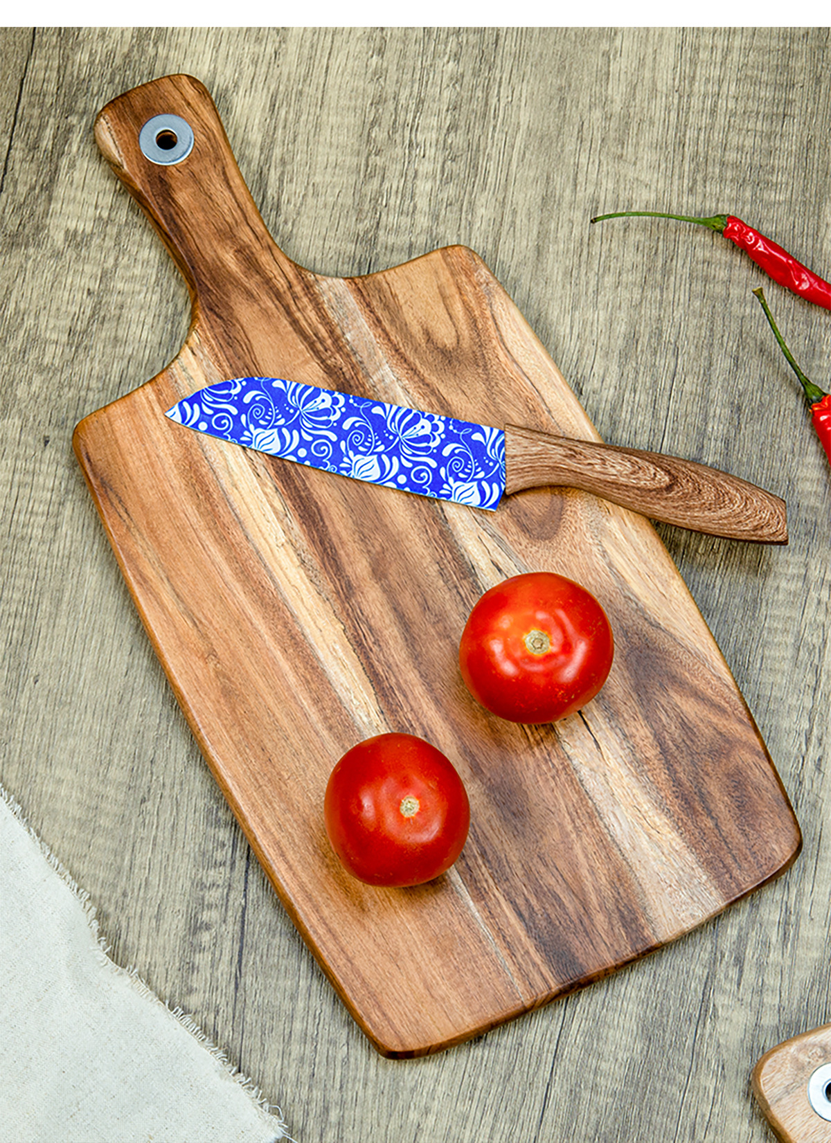 Reversible Premium Acacia Wood Cutting Board 