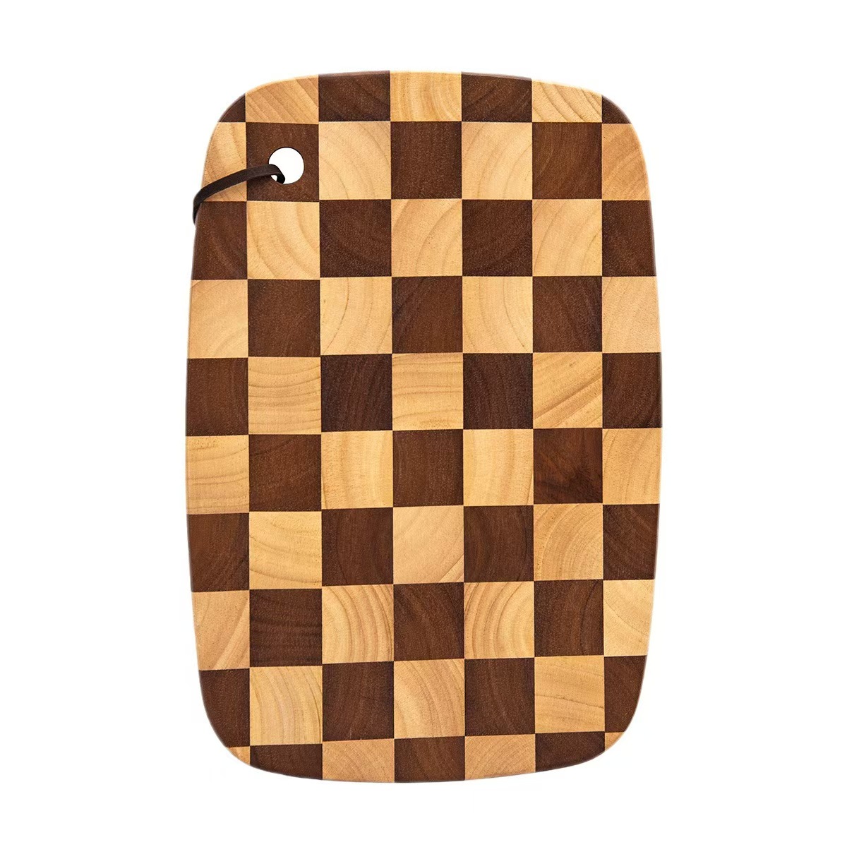Reversible design Rubberwood Splicing Cutting Board