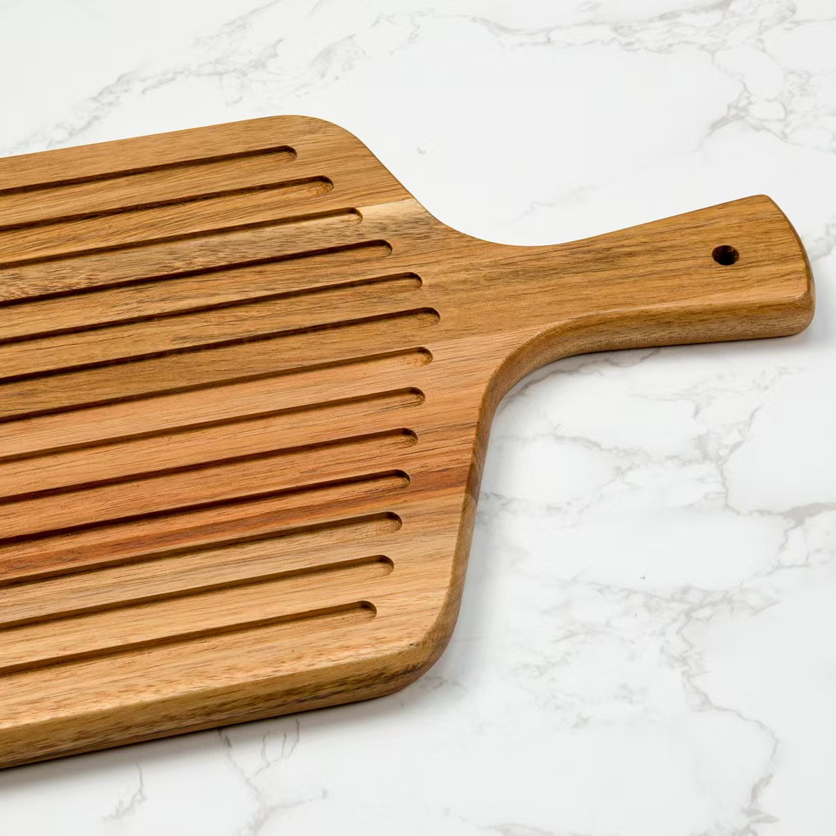 Household Grooved Acacia Wood Cutting Board