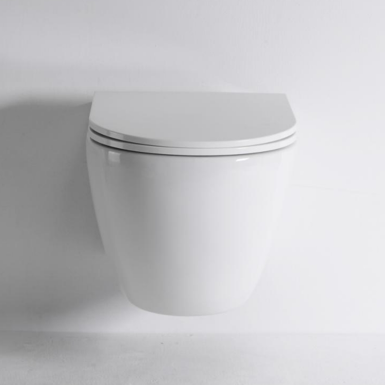 Vortex Wall Hung Toilet 2416E - Space-Saving, Powerful Flush, Modern Ceramic WC