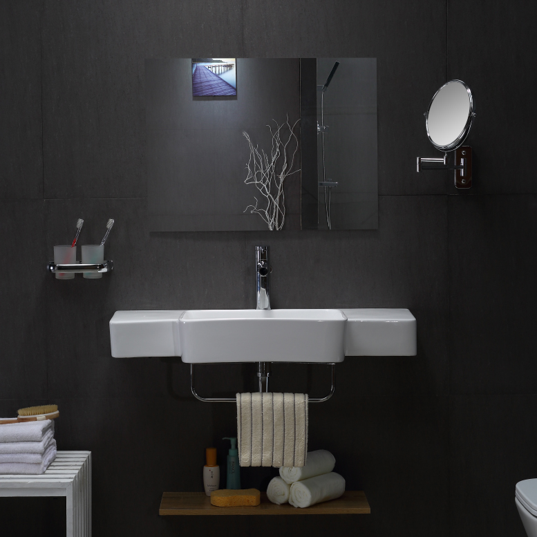 Modern Wall Hung Ceramic Wash Basin–BF0457
