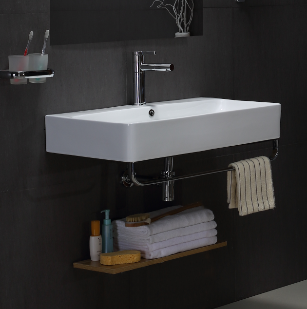 Modern Wall Mounted Ceramic Cabinet Basin–BF0419