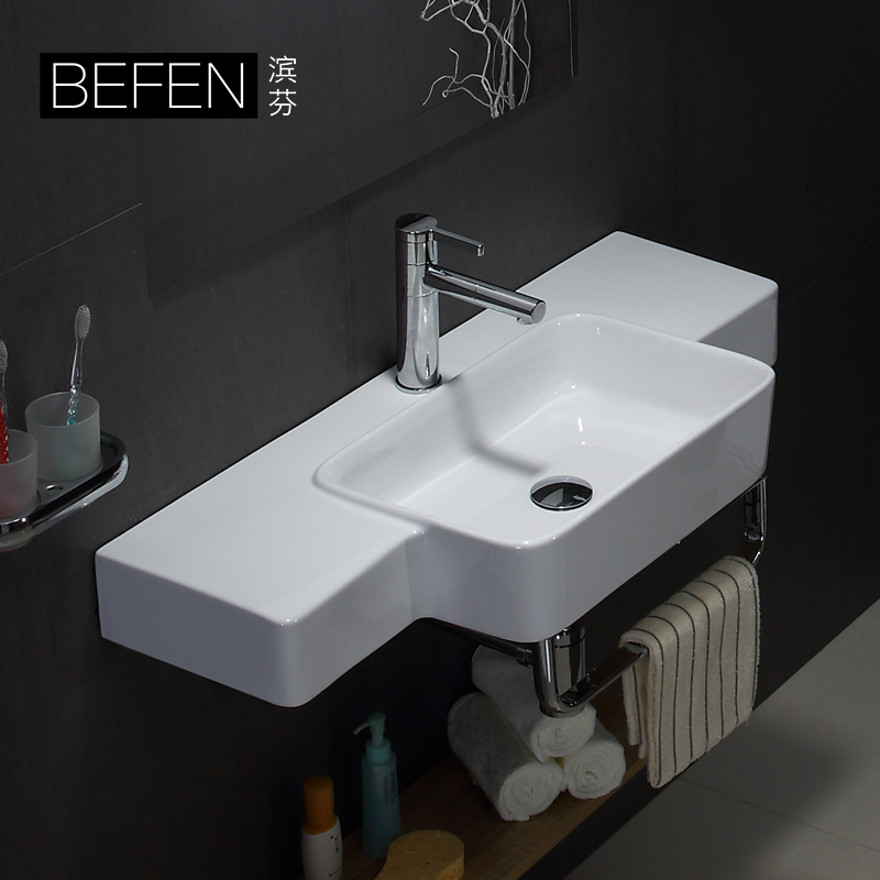 Modern Wall Hung Ceramic Wash Basin–BF0457