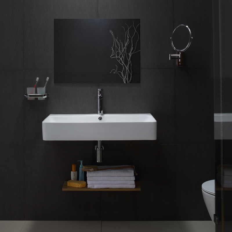 Modern Wall Mounted Ceramic Cabinet Basin–BF0419