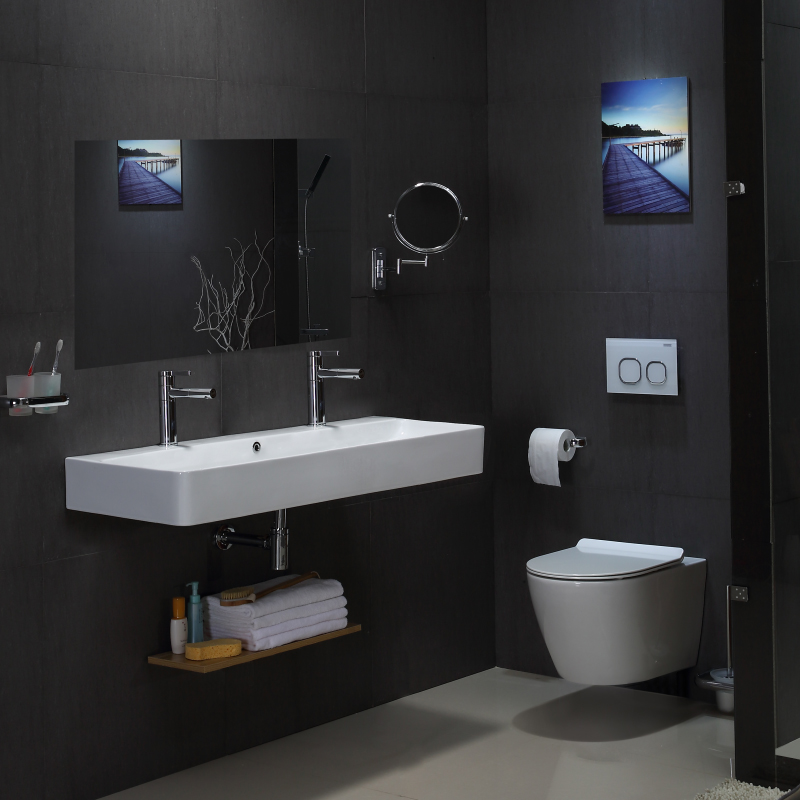 Modern Wall Hung Ceramic Wash Basin–BF0457
