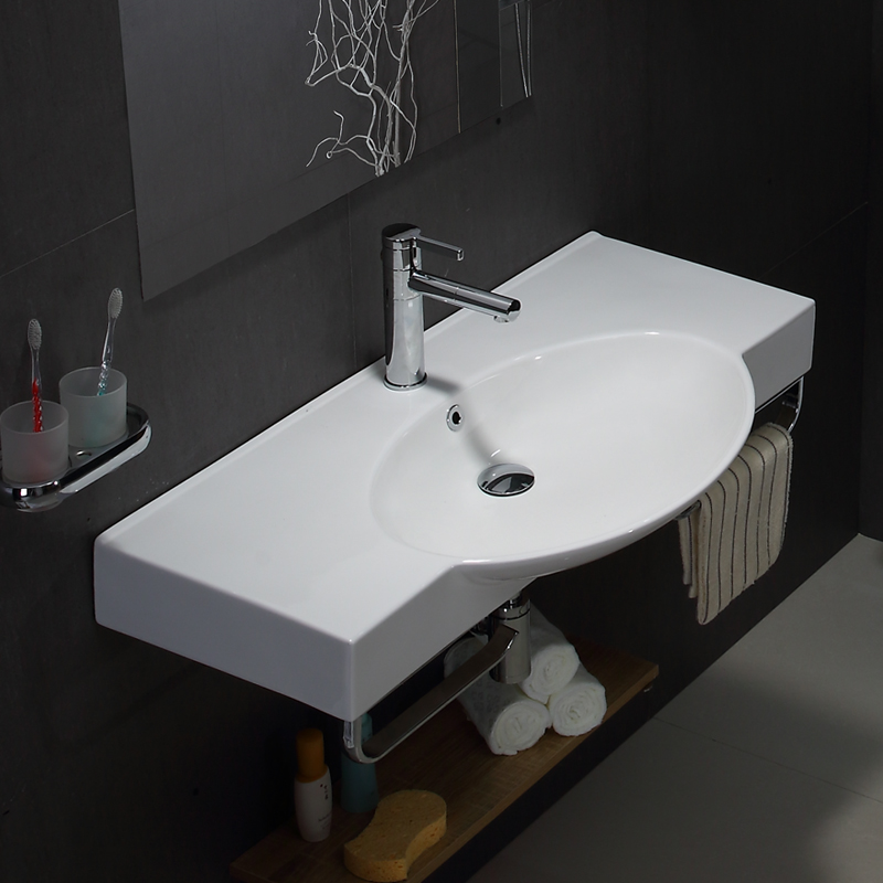Modern Wall Hung Ceramic Wash Basin–BF0905