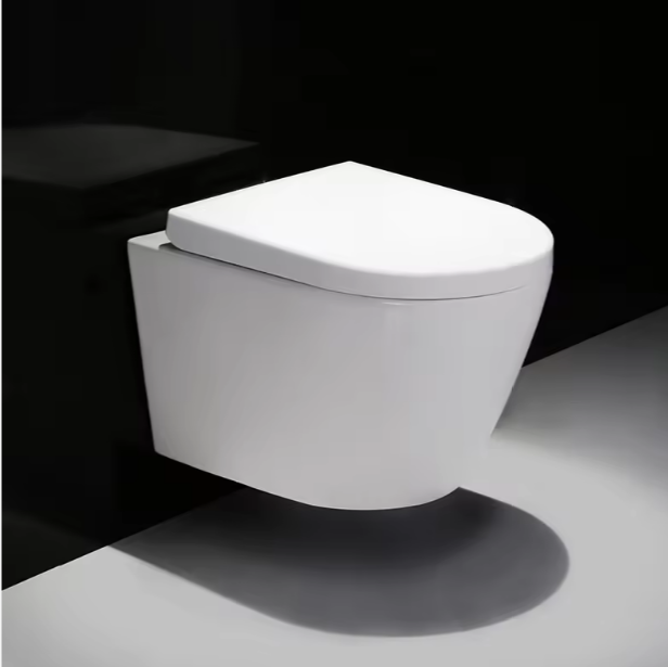 Luxury Wall-Hung Toilet BF2476 – Sleek Rimless Silent Ceramic WC with Dual Flush