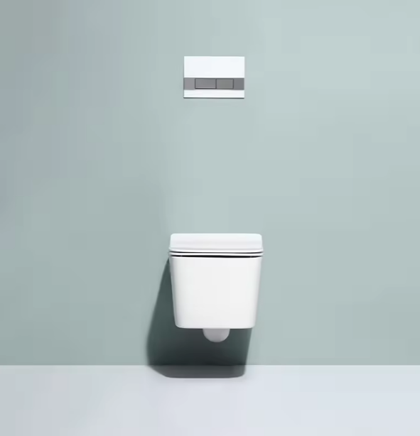 BF2467A Modern Wall-Mounted Dual-Flush Ceramic Toilet