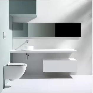 Modern Wall-Hung Toilet with Soft Close Seat and Rimless Design | Space-Saving Ceramic WC