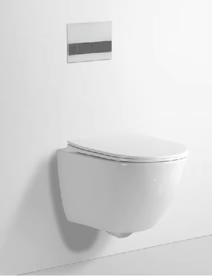 Modern water-saving wall-hung ceramic toilet silent lowering toilet