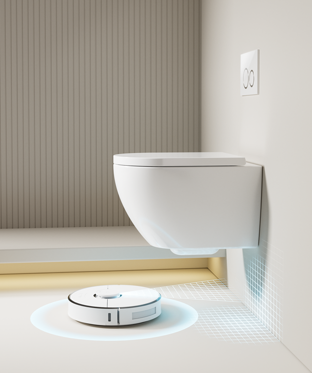 Moderne Vægophængt Toilet | Tornado Skyl | Model 2416D