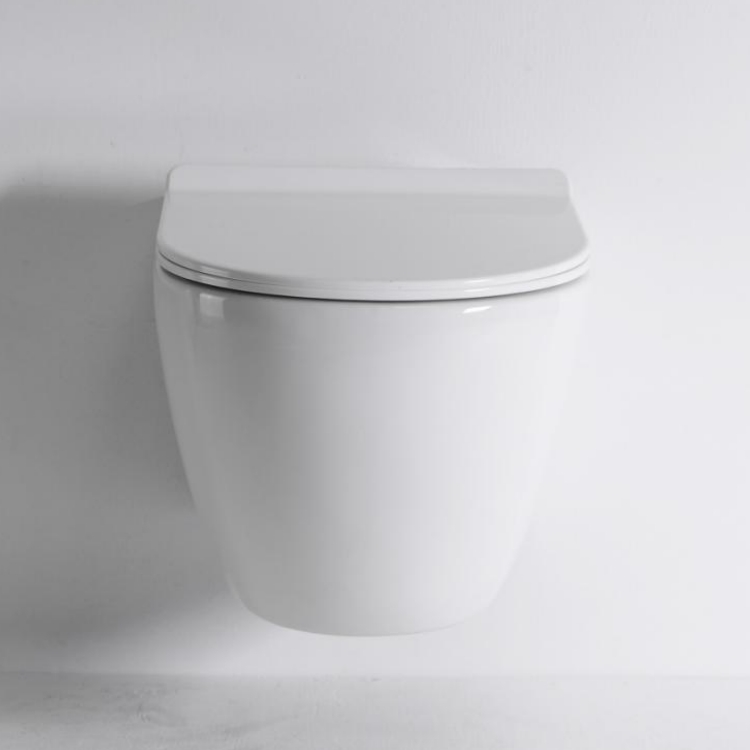 BF2416 Glossy White Vortex Wall Hung Toilet Ceramic Bathroom WC