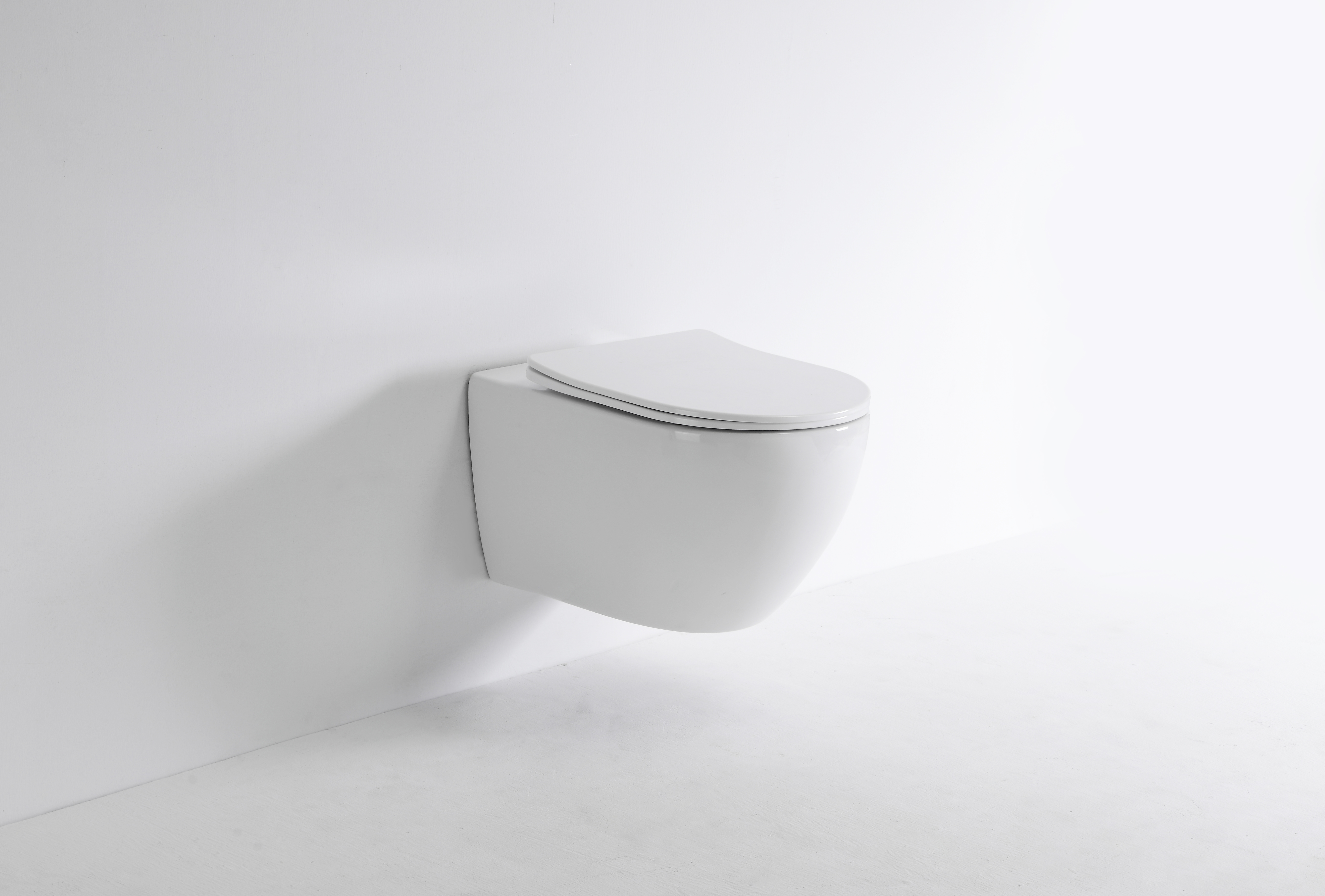 BF2416 Vortex Wall Hung Toilet – Glossy White Ceramic, Washdown Flush, 3/6L