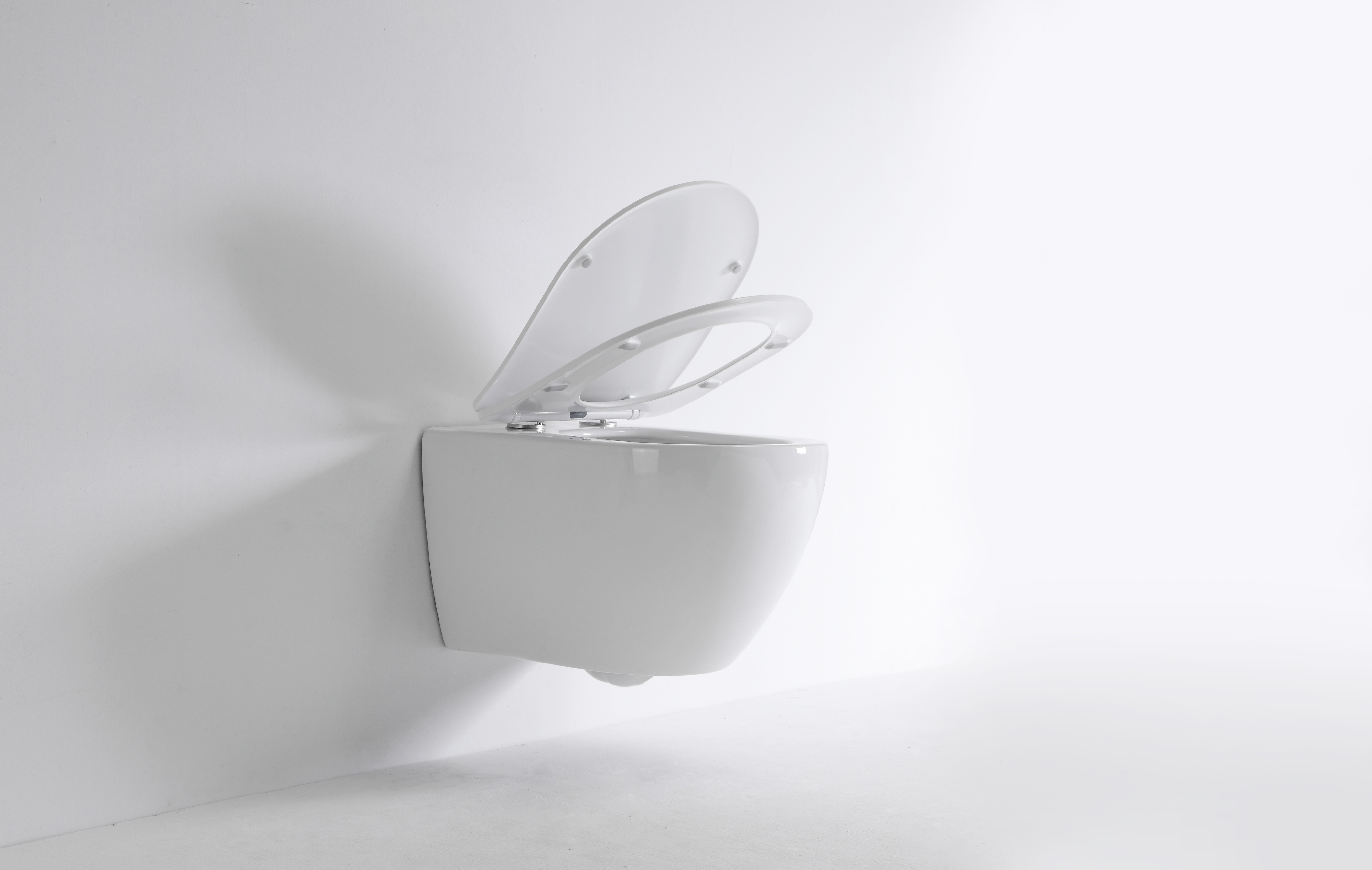 Vortex Wall Hung Toilet - Model BF2416, Self-Cleaning with Washdown & Rimless Flushing