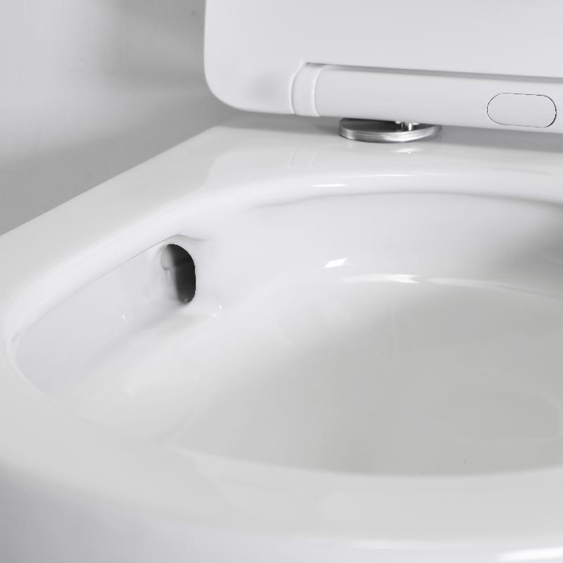 Quiet and Powerful Flushing Ceramic Wall-Hung Toilet - BF2416D