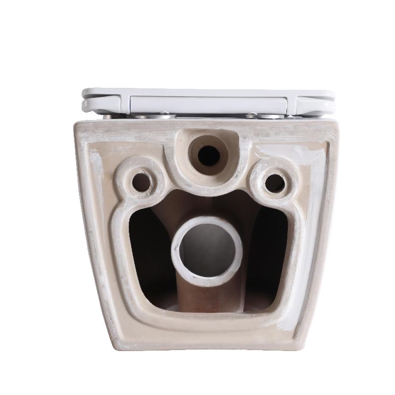 Compact Water-Efficient Ceramic Wall Hung Toilet with Powerful Flush - Model 2416E
