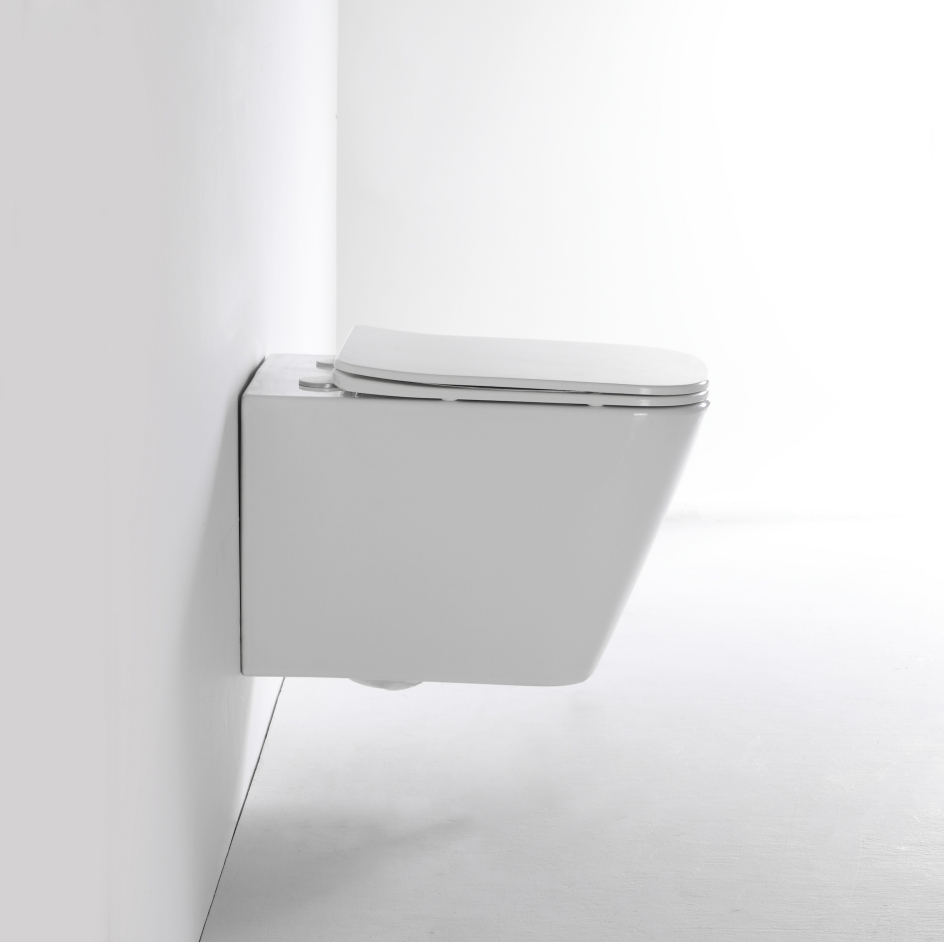 Wandhängendes WC 2417D – Modernes, platzsparendes, spülrandloses Design