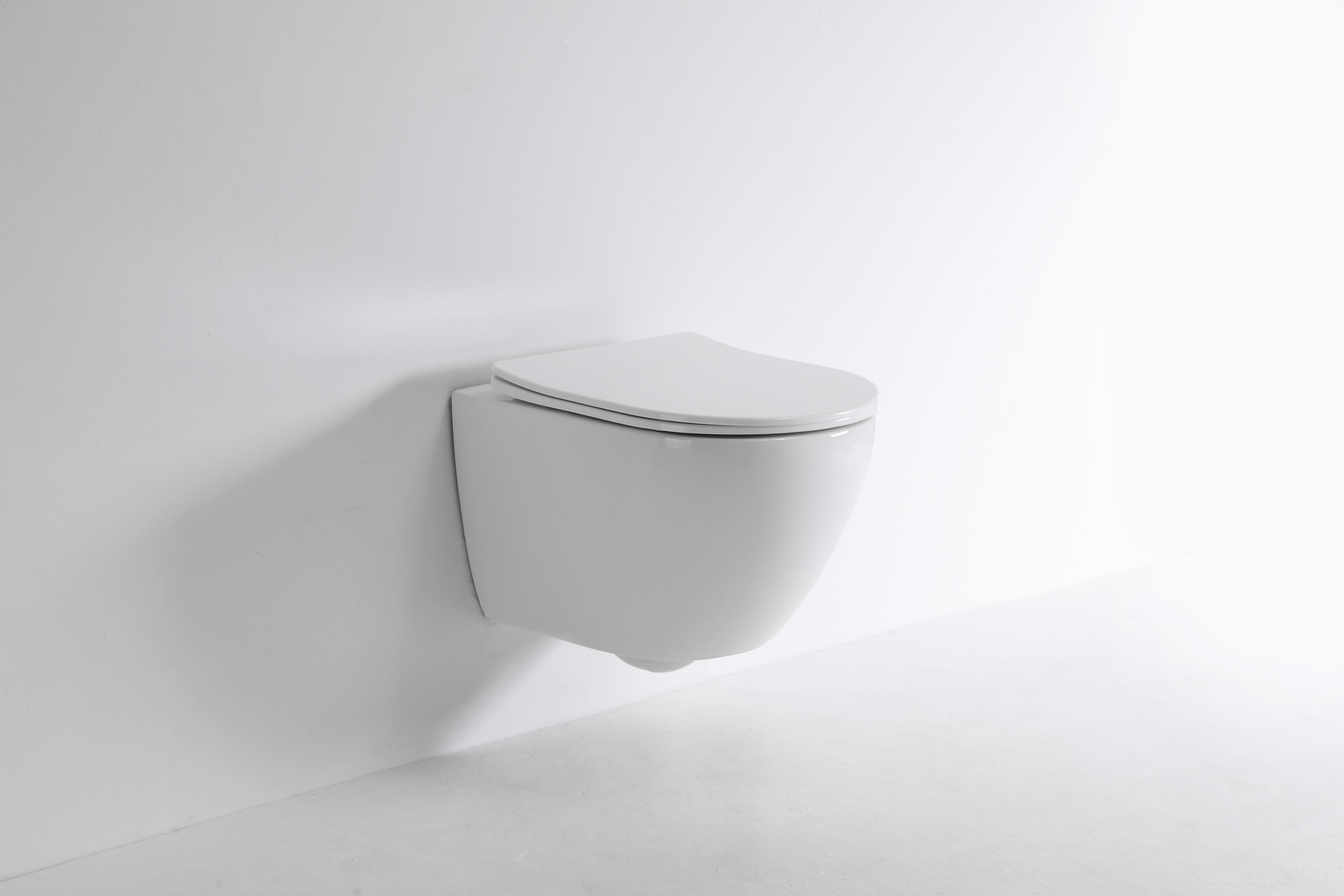 Wall-Hung Toilet 2418D – Sleek Round Design with Rimless, Space-Saving Performance