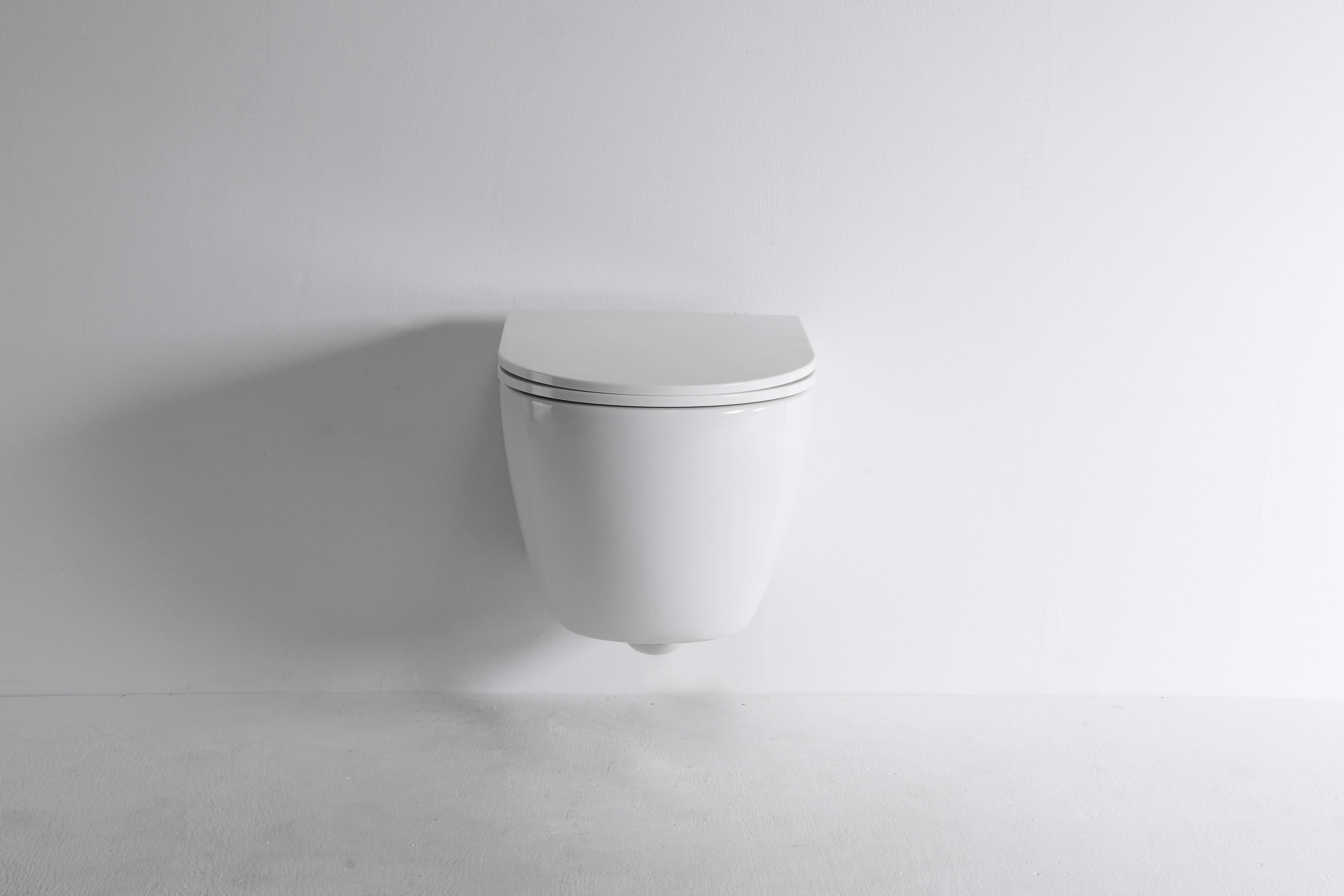 2418E Wandhängendes WC — Modernes Dual‑Flush Keramik WC mit verdecktem Spülkasten