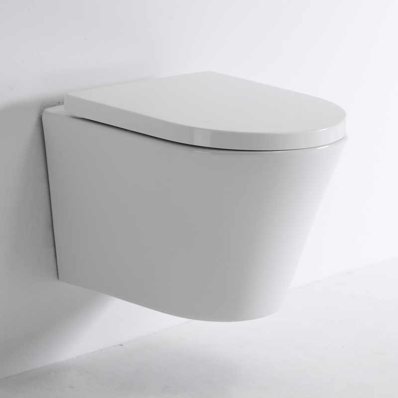 Modern Wall-Hung Toilet with Quiet and Powerful Flushing - 2419