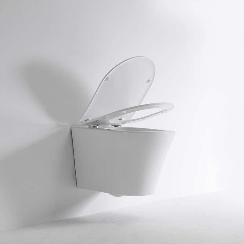 Modernes wandhängendes WC | Randloses Keramik-WC mit Softclose