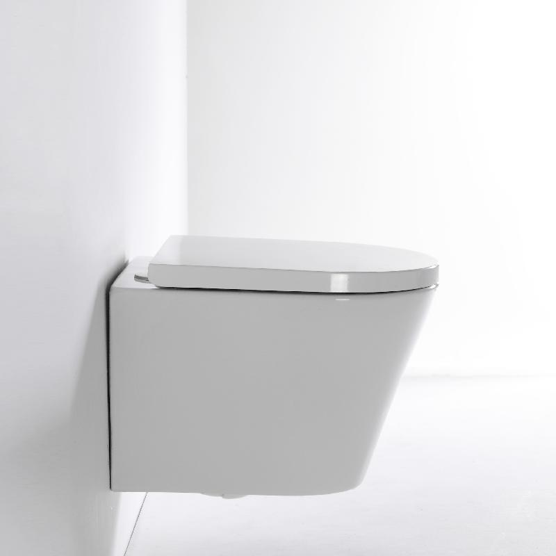 Modern Wall-Hung Toilet with Quiet and Powerful Flushing - 2419