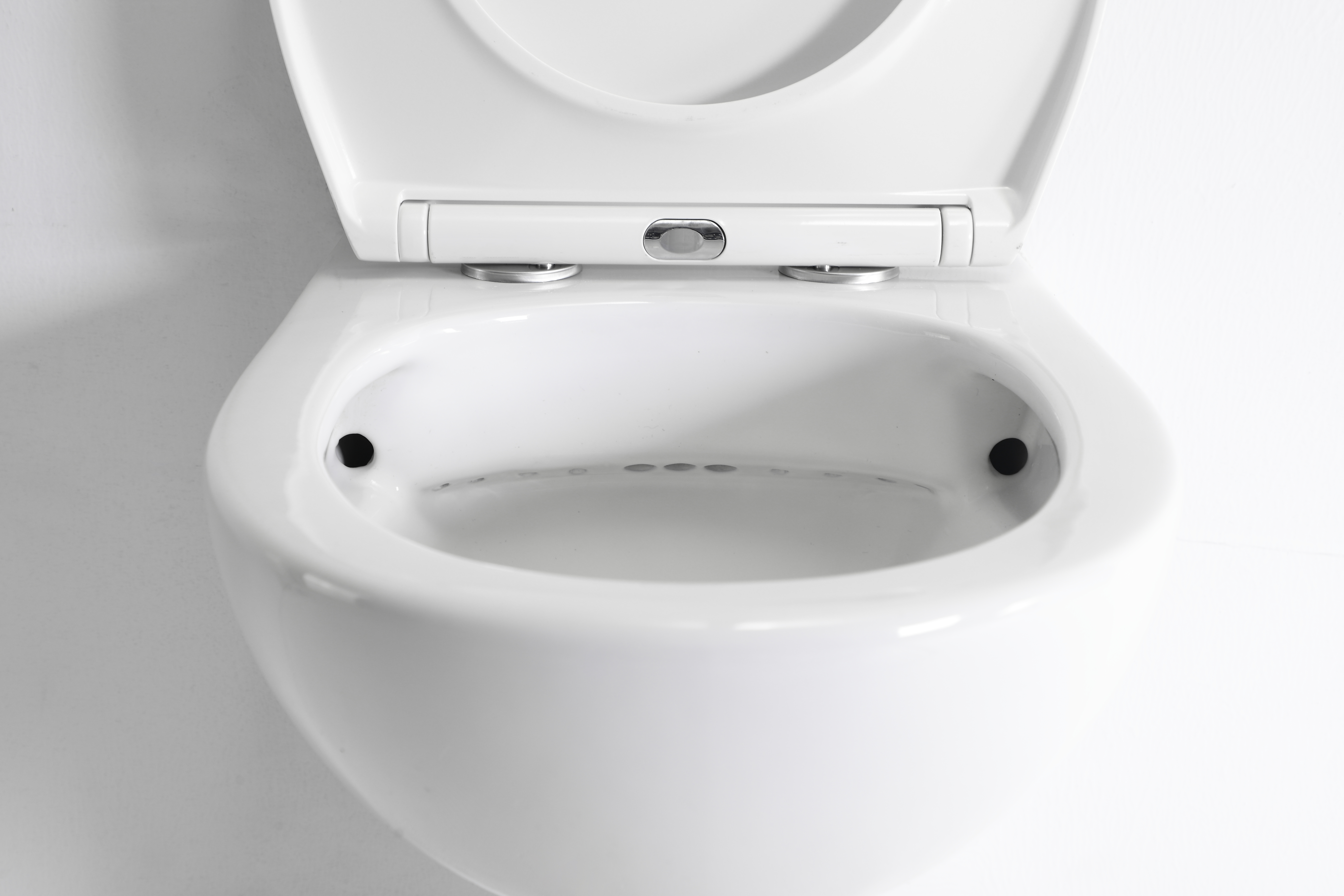 Toilette Suspendue 2420D - WC Moderne en Céramique Sans Bride