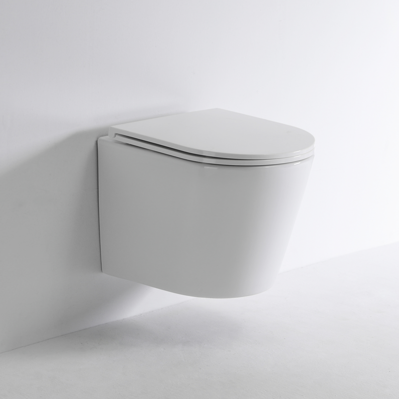 Modern Wall Hung Toilet 2422E – Compact, Space-Saving, Silent Flush Ceramic WC