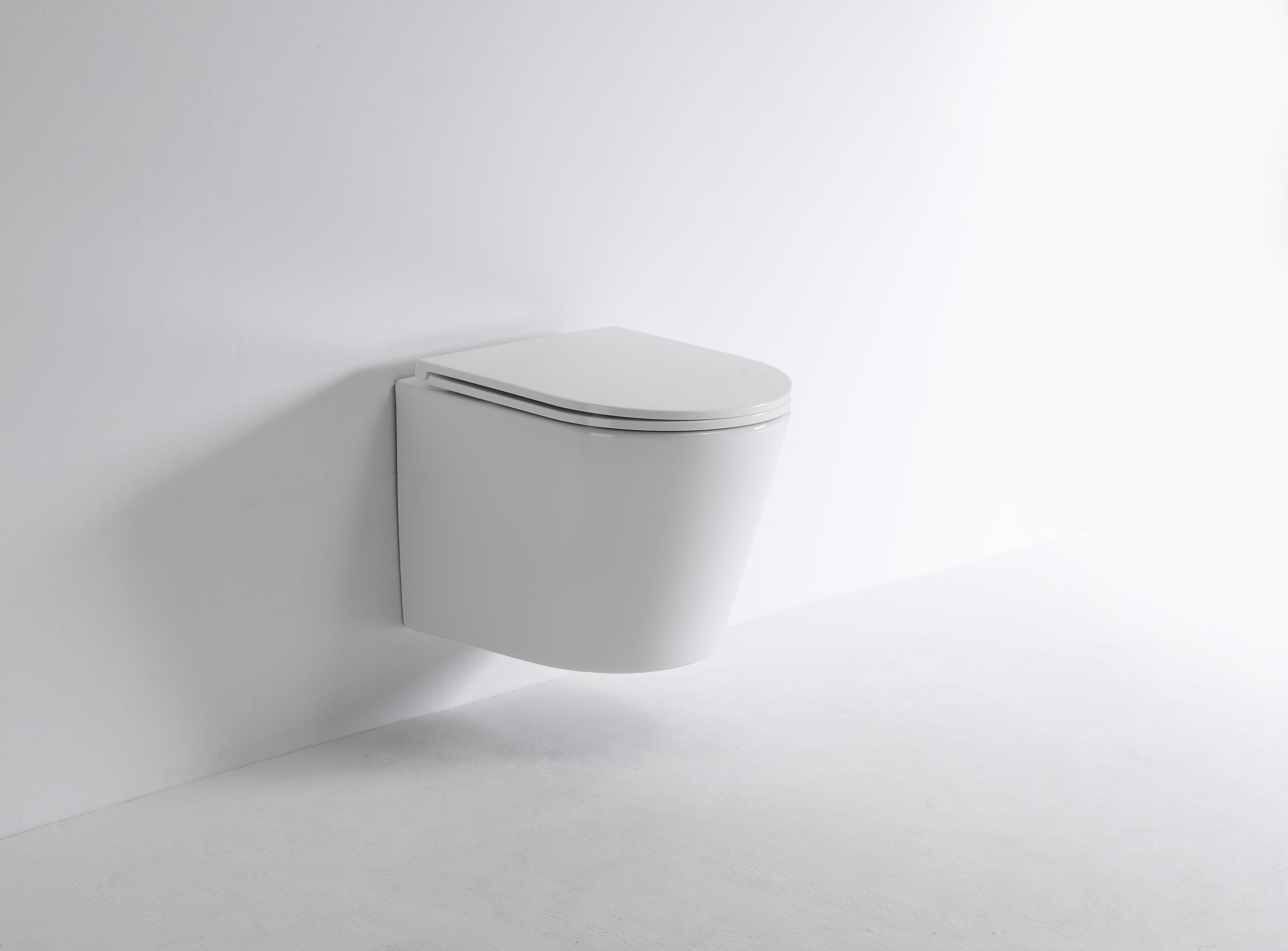 Modern Rimless Wall-Hung Toilet – Space-Saving, Hygienic & Eco-Friendly Design