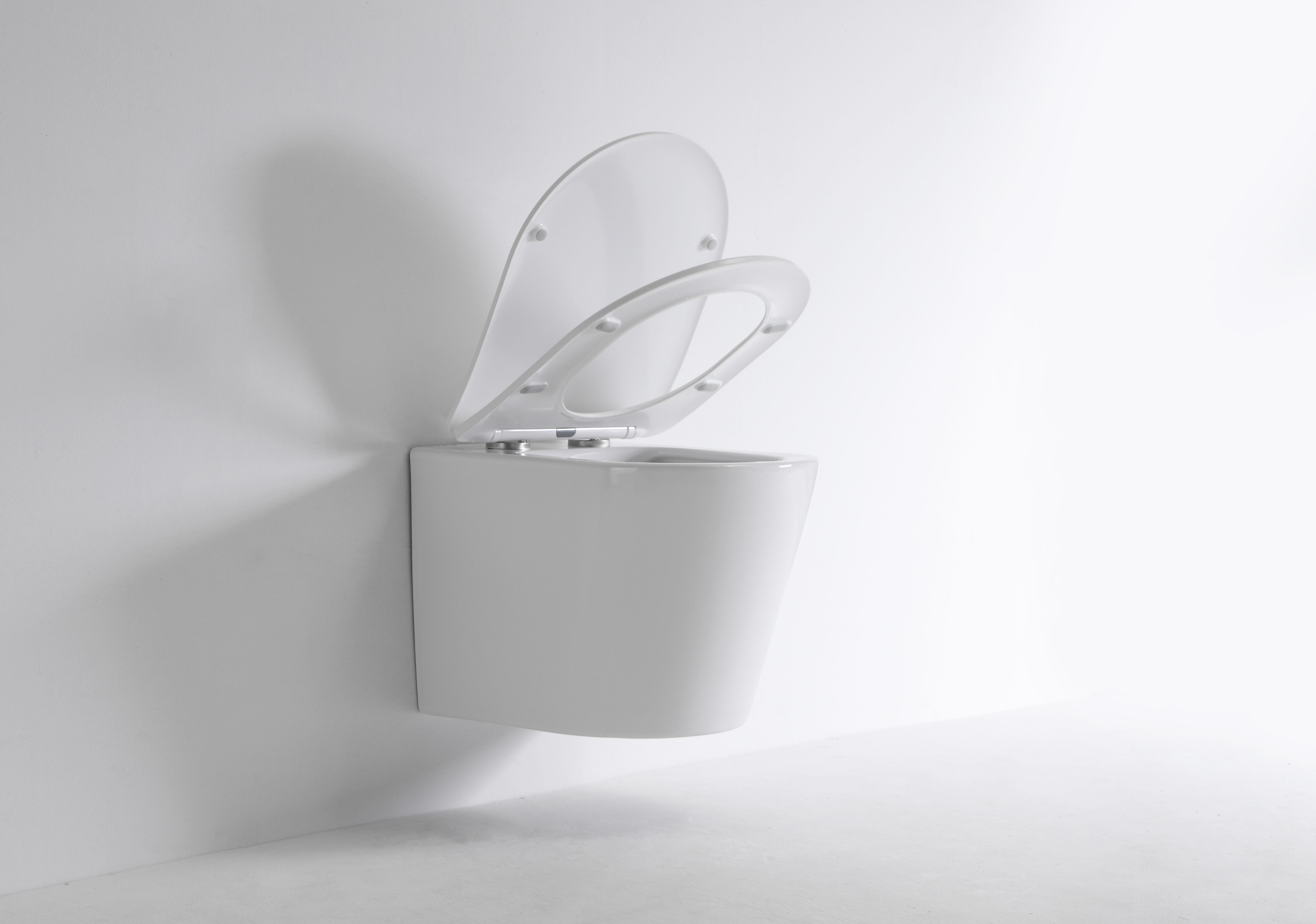 Modern Rimless Wall-Hung Toilet – Space-Saving, Hygienic & Eco-Friendly Design