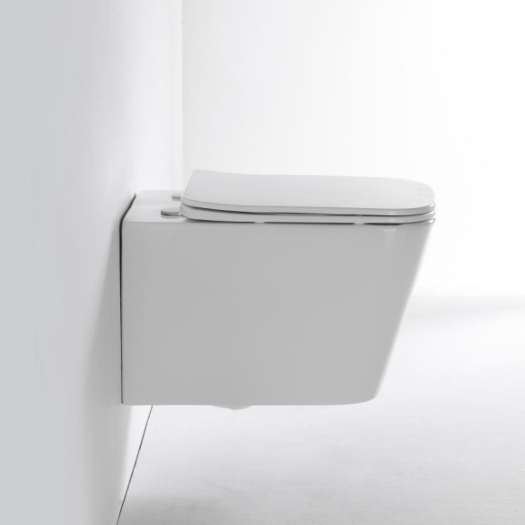 Wandhängendes WC 2440D – Platzsparend, modernes Design, leiser Spülmechanismus